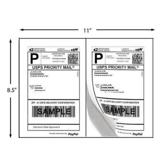 Terracotta Garden Designer Poly Mailers 6x9 pack of 100 with 50 pages of labels - Picture 3 of 3